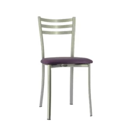 Ace 1320 Chaise de cuisine en métal avec assise en simili rembourrée><noscript><img width=