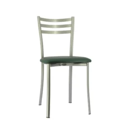 Ace 1320 Chaise de cuisine en métal avec assise en simili rembourrée><noscript><img width=