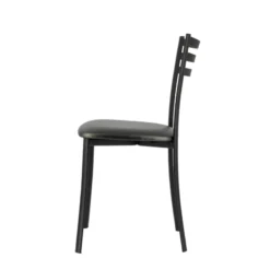 Ace 1320 Chaise de cuisine en métal avec assise en simili rembourrée><noscript><img width=