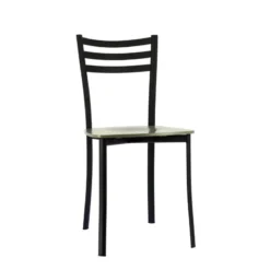 Ace 1320 Chaise de cuisine en métal et assise bois><noscript><img width=