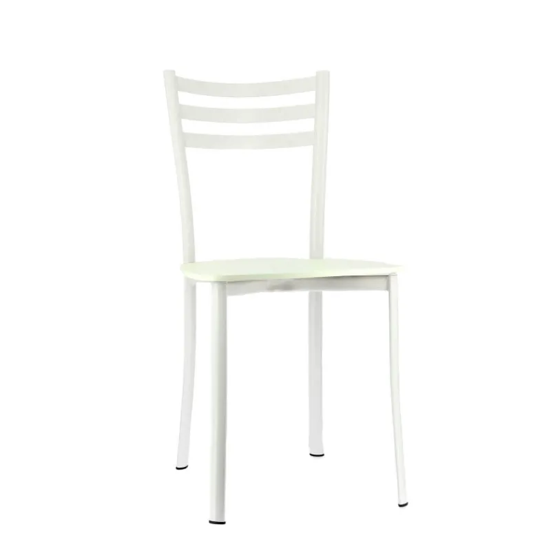 Ace 1320 Chaise de cuisine en métal et assise bois> Chaise De Cuisine