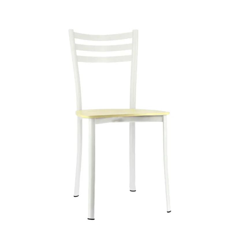 Ace 1320 Chaise de cuisine en métal et assise bois> Chaise De Cuisine