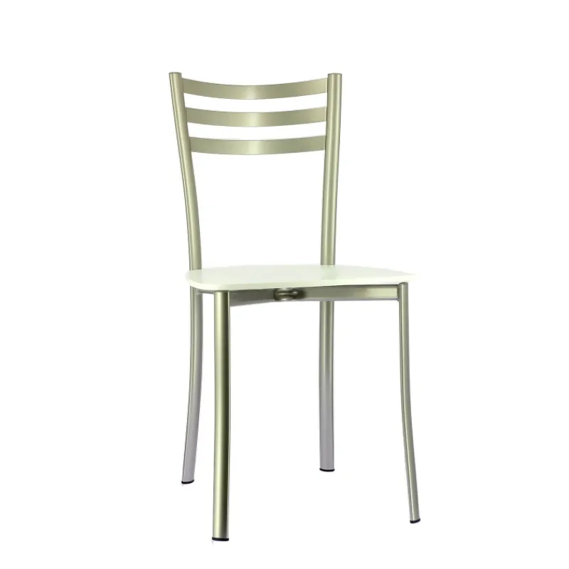 Ace 1320 Chaise de cuisine en métal et assise bois> Chaise De Cuisine