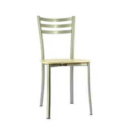 Ace 1320 Chaise de cuisine en métal et assise bois><noscript><img width=