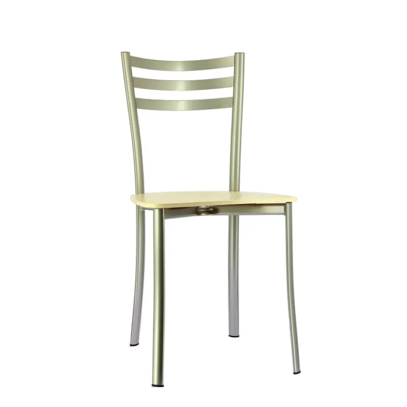 Ace 1320 Chaise de cuisine en métal et assise bois> Chaise De Cuisine