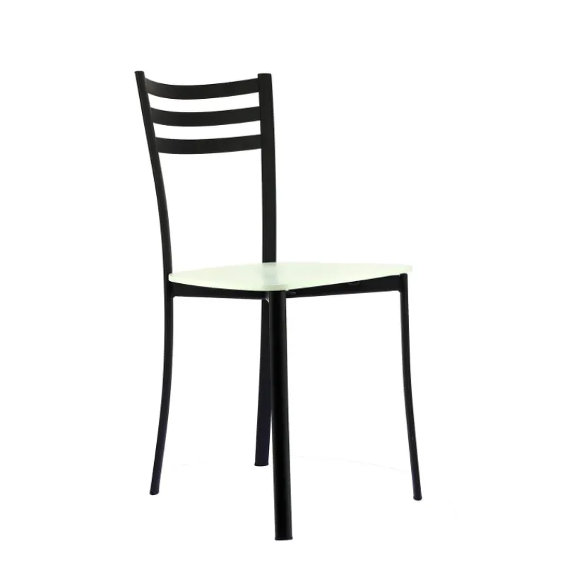 Ace 1320 Chaise de cuisine en métal et assise bois> Chaise De Cuisine