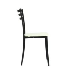 Ace 1320 Chaise de cuisine en métal et assise bois><noscript><img width=