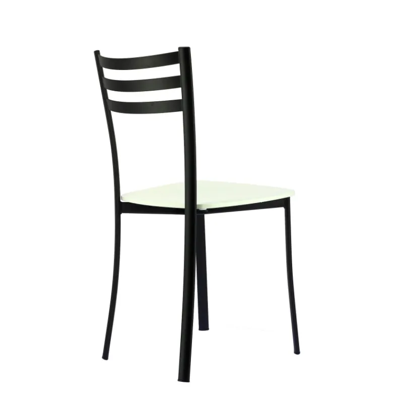 Ace 1320 Chaise de cuisine en métal et assise bois> Chaise De Cuisine