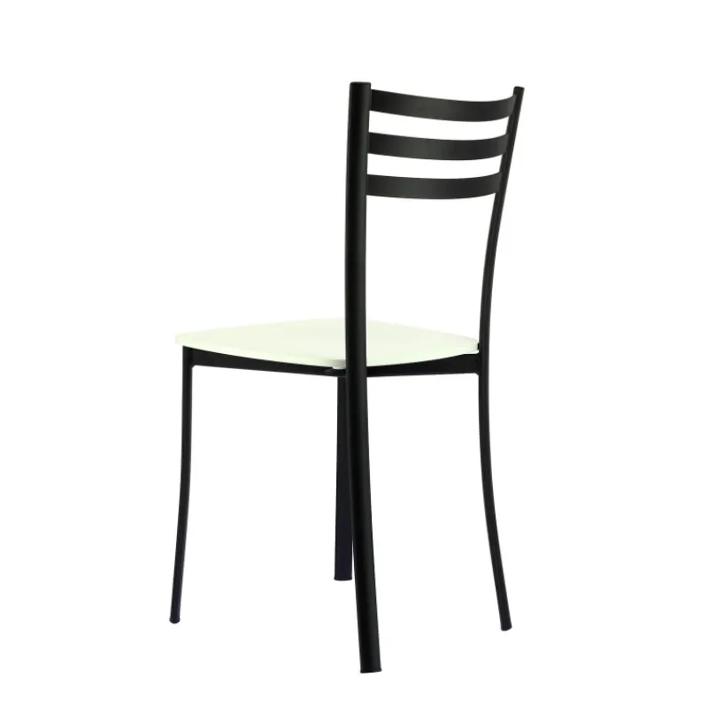 Ace 1320 Chaise de cuisine en métal et assise bois> Chaise De Cuisine
