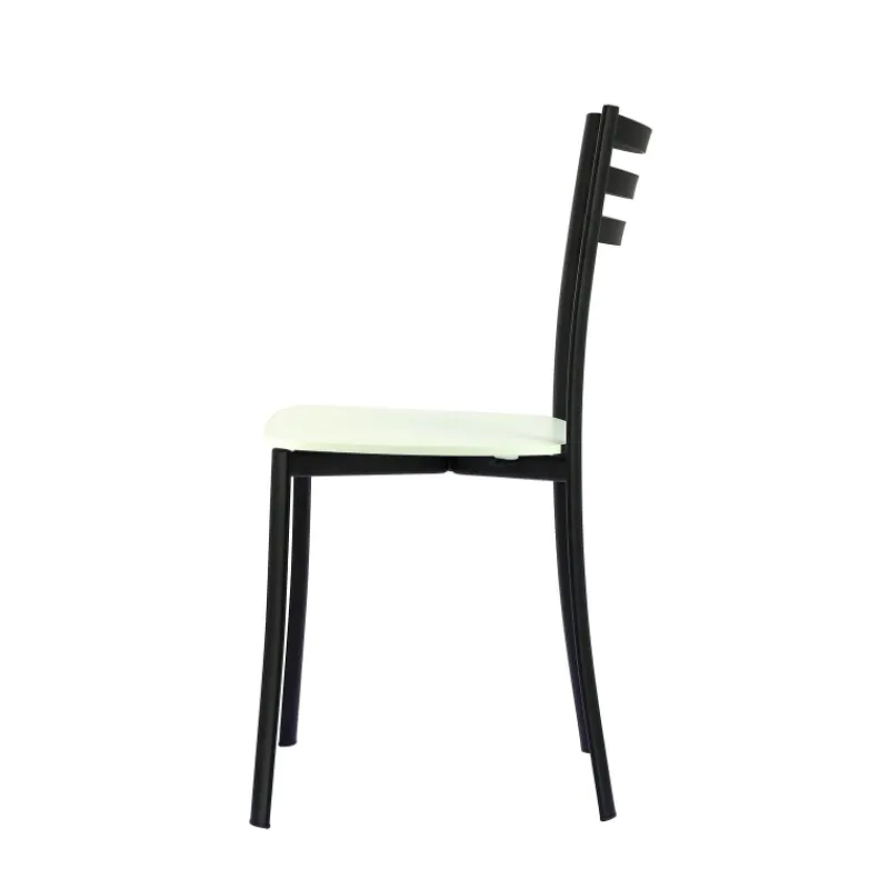 Ace 1320 Chaise de cuisine en métal et assise bois> Chaise De Cuisine