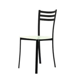 Ace 1320 Chaise de cuisine en métal et assise bois><noscript><img width=