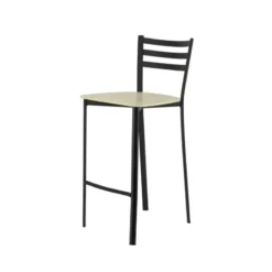 Ace 1329 Tabouret de cuisine en métal et assise bois hauteur snack><noscript><img width=