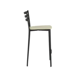 Ace 1329 Tabouret de cuisine en métal et assise bois hauteur snack><noscript><img width=