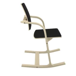 Varier Actulum ® Fauteuil de bureau ergonomique à bascule en tissu et bois><noscript><img width=