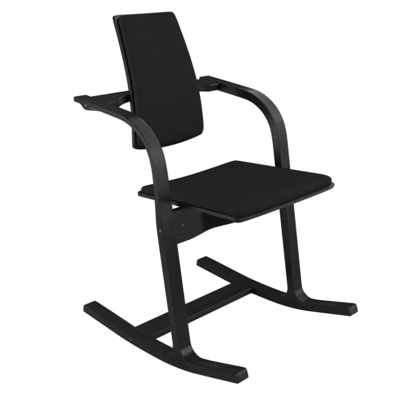 Varier Actulum ® Fauteuil de bureau ergonomique à bascule en tissu et bois> Chaise De Bureau|Chaise Salon