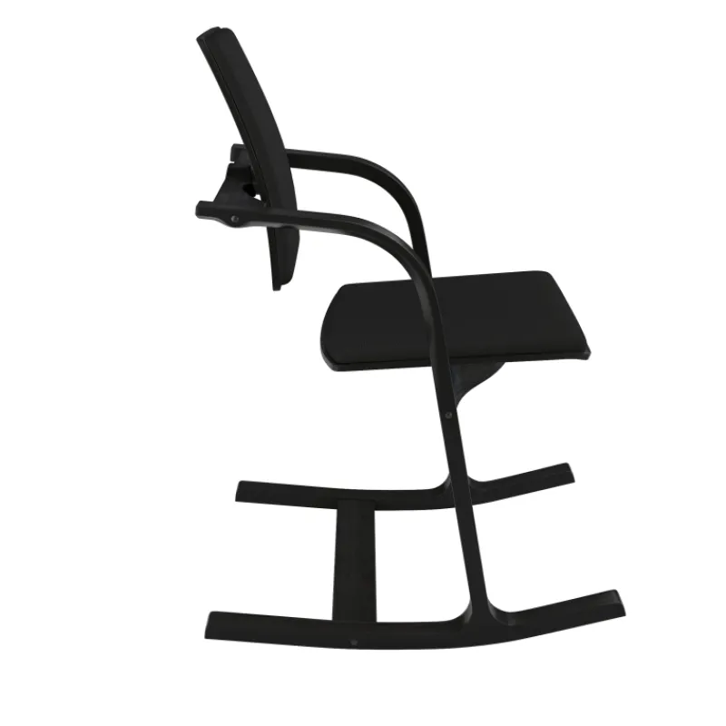 Varier Actulum ® Fauteuil de bureau ergonomique à bascule en tissu et bois> Chaise De Bureau|Chaise Salon