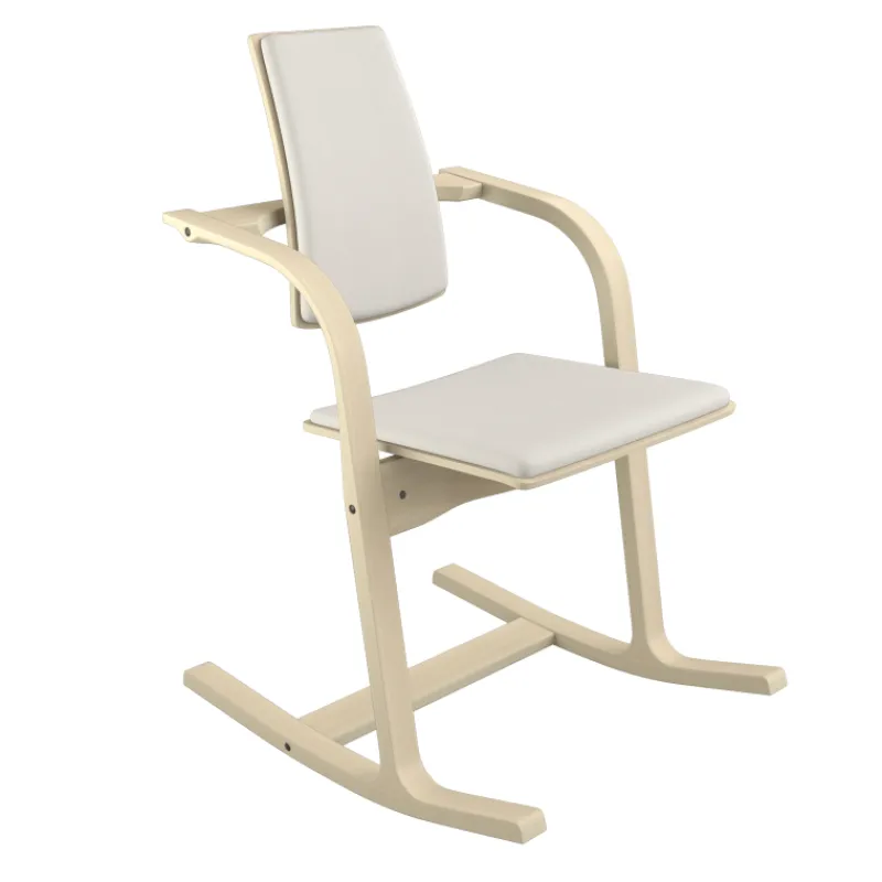 Varier Actulum ® Fauteuil de bureau ergonomique à bascule en tissu et bois> Chaise De Bureau|Chaise Salon