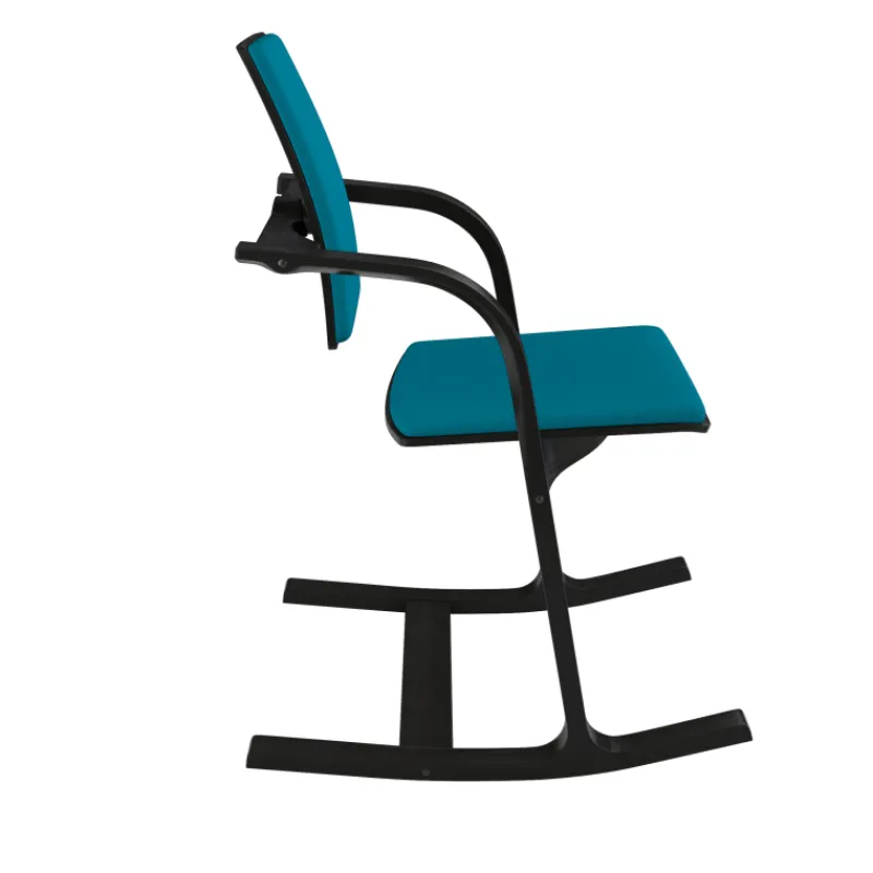 Varier Actulum ® Fauteuil de bureau ergonomique à bascule en tissu et bois> Chaise De Bureau|Chaise Salon