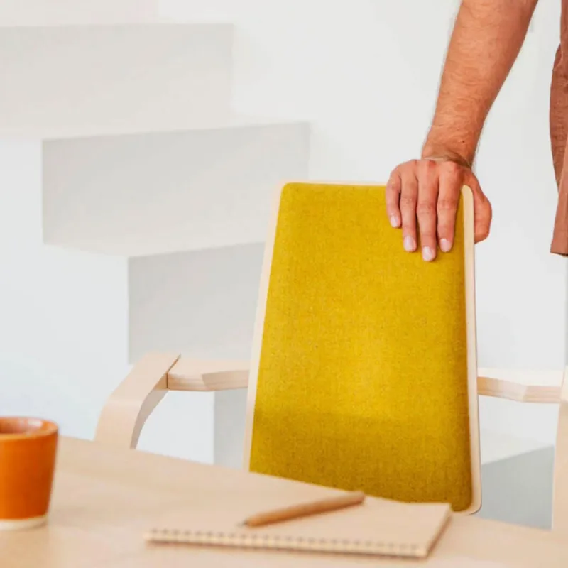 Varier Actulum ® Fauteuil de bureau ergonomique à bascule en tissu et bois> Chaise De Bureau|Chaise Salon