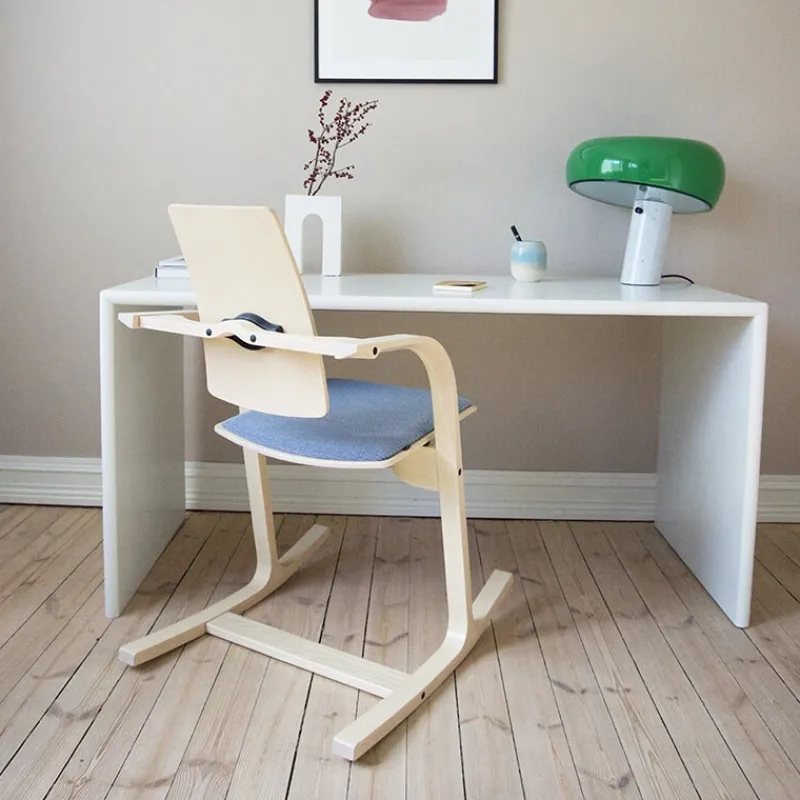 Varier Actulum ® Fauteuil de bureau ergonomique à bascule en tissu et bois> Chaise De Bureau|Chaise Salon