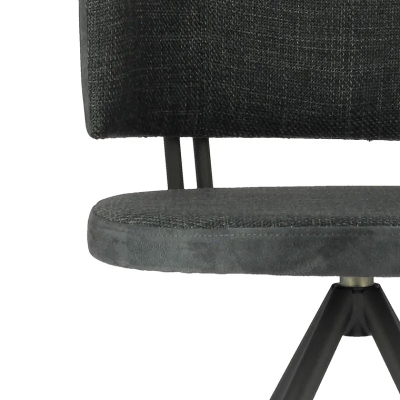 Perfecta Adagio Chaise moderne pivotante en tissu et pieds métal> Chaise De Salle à Manger|Chaise De Bureau