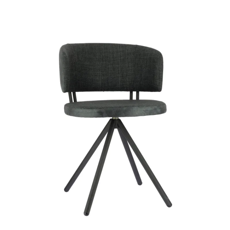 Perfecta Adagio Chaise moderne pivotante en tissu et pieds métal> Chaise De Salle à Manger|Chaise De Bureau