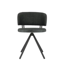 Perfecta Adagio Chaise moderne pivotante en tissu et pieds métal><noscript><img width=