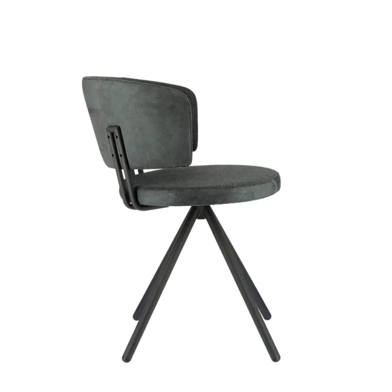 Perfecta Adagio Chaise moderne pivotante en tissu et pieds métal> Chaise De Salle à Manger|Chaise De Bureau