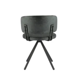 Perfecta Adagio Chaise moderne pivotante en tissu et pieds métal><noscript><img width=