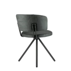 Perfecta Adagio Chaise moderne pivotante en tissu et pieds métal><noscript><img width=