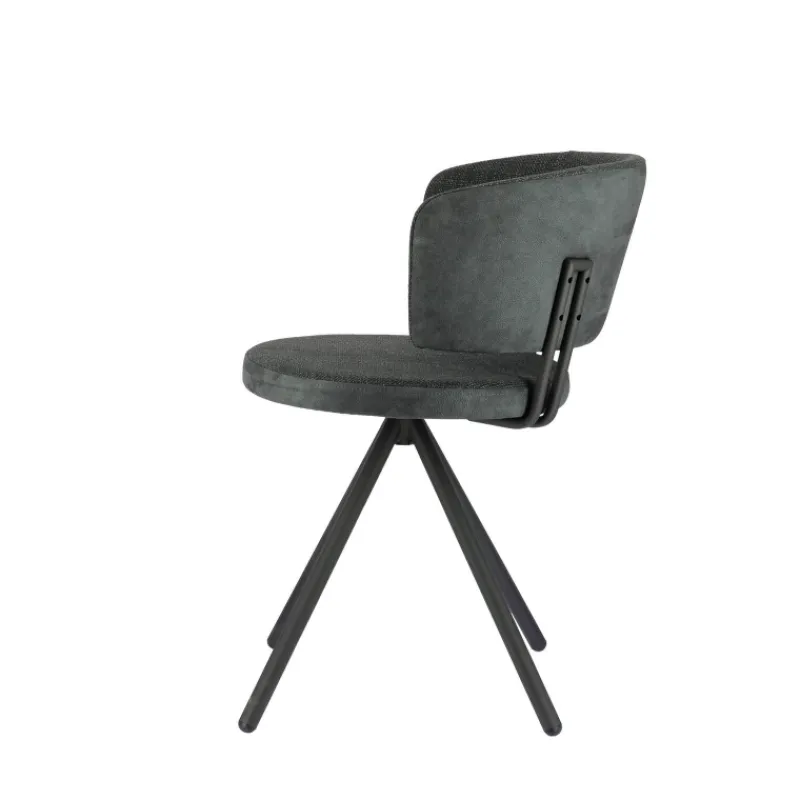 Perfecta Adagio Chaise moderne pivotante en tissu et pieds métal> Chaise De Salle à Manger|Chaise De Bureau
