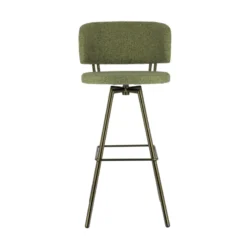 Perfecta Adagio Tabouret de bar moderne pivotant en tissu et pieds métal> Tabouret De Bar (assise +/- 80 Cm)
