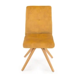 Adèle Chaise confortable en tissu pieds bois> Chaise De Salle à Manger|Chaise Salon