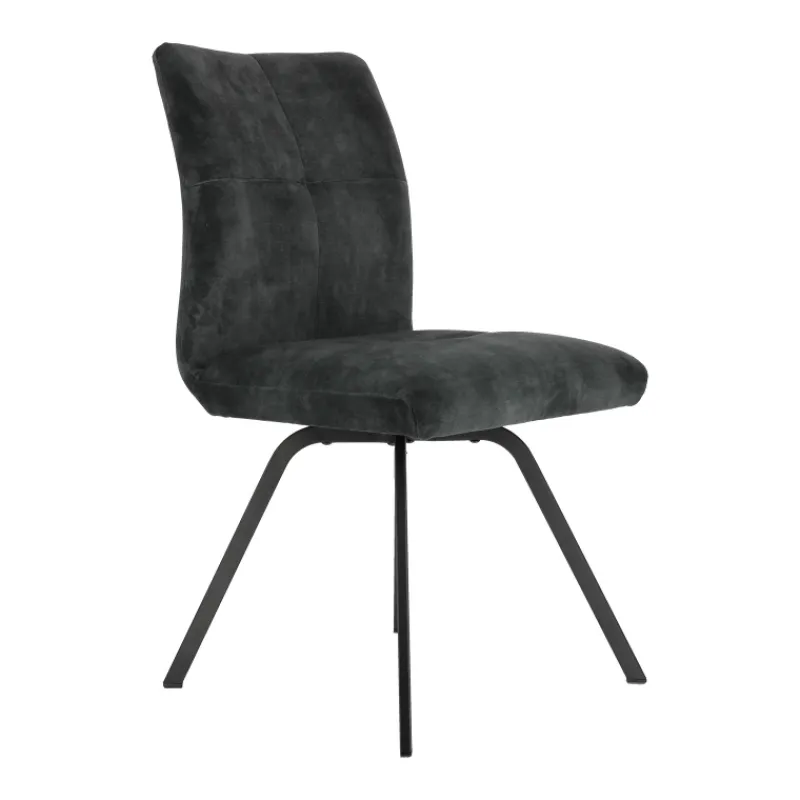 Adèle Chaise confortable moderne en tissu avec pieds en métal> Chaise De Salle à Manger
