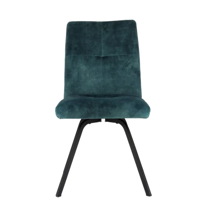 Adèle Chaise confortable moderne en tissu avec pieds en métal> Chaise De Salle à Manger