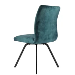 Adèle Chaise confortable moderne en tissu avec pieds en métal><noscript><img width=