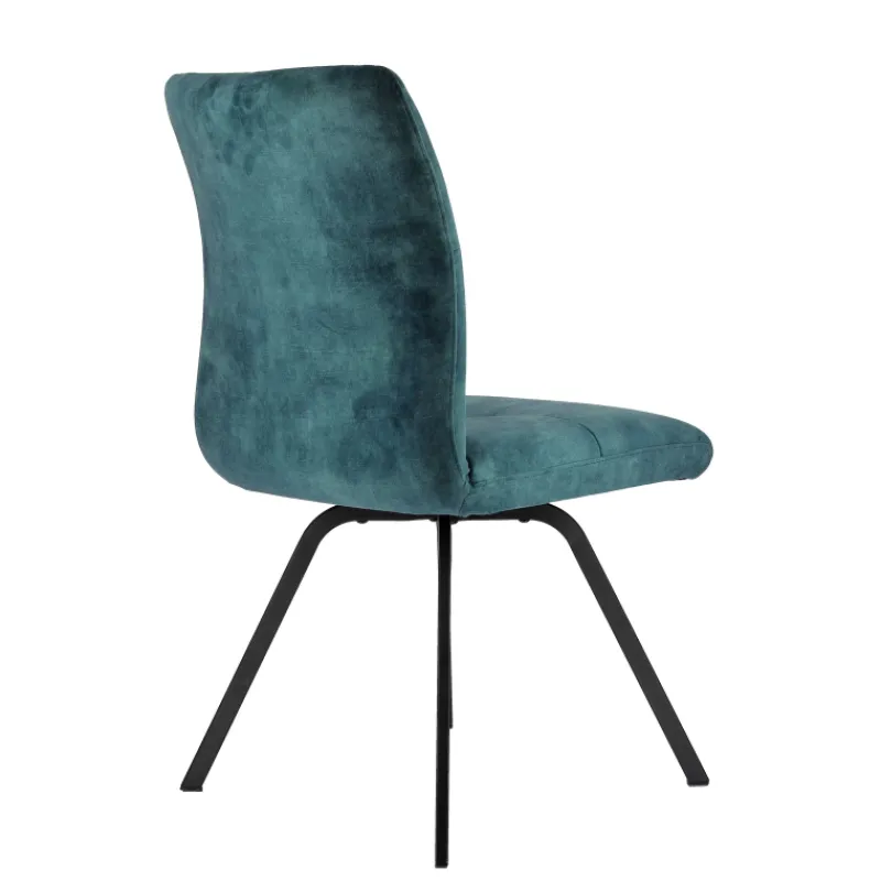 Adèle Chaise confortable moderne en tissu avec pieds en métal> Chaise De Salle à Manger