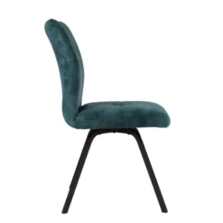 Adèle Chaise confortable moderne en tissu avec pieds en métal><noscript><img width=