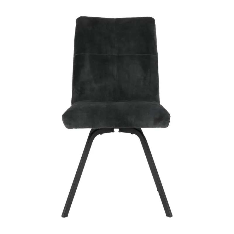 Adèle Chaise en tissu pivotante confortable avec pieds en métal> Chaise De Salle à Manger|Chaise De Bureau