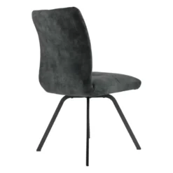 Adèle Chaise en tissu pivotante confortable avec pieds en métal><noscript><img width=