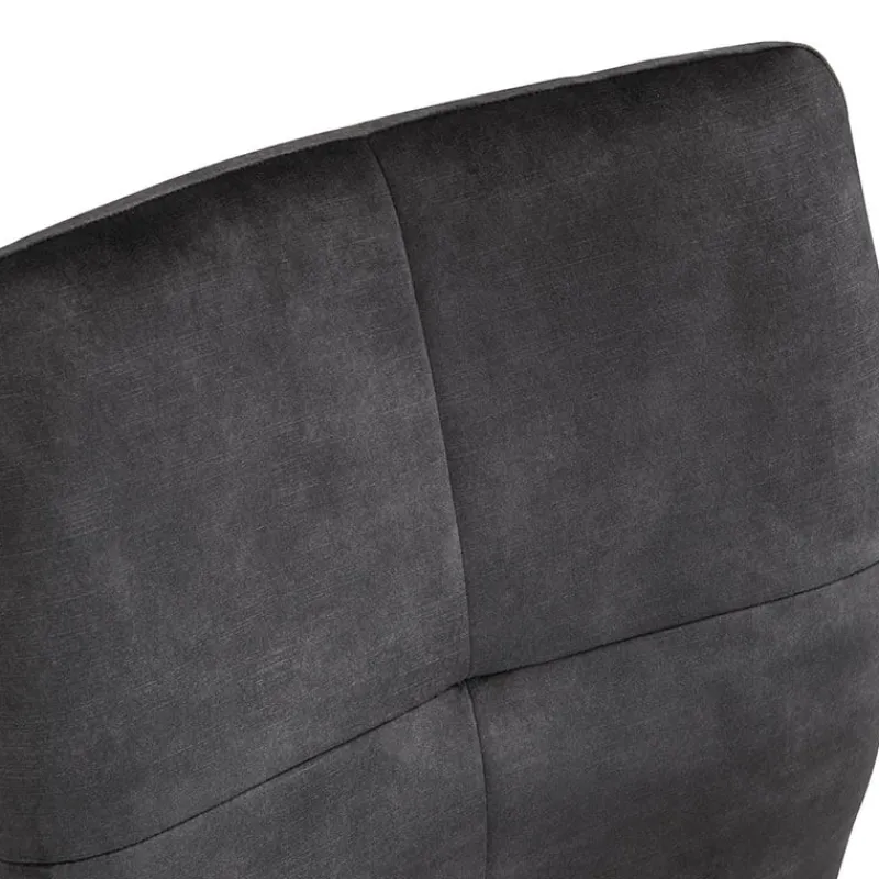 Adèle Chaise en tissu pivotante confortable avec pieds en métal> Chaise De Salle à Manger|Chaise De Bureau