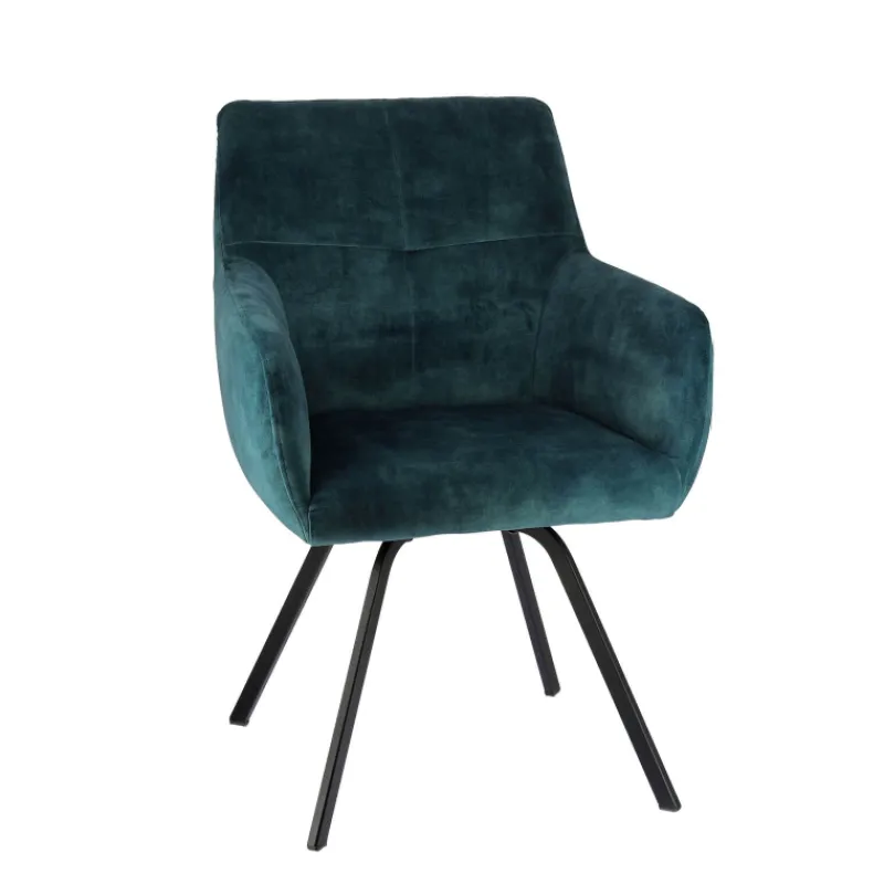 Adrien Fauteuil confortable en tissu avec pieds en métal> Chaise De Salle à Manger|Chaise De Bureau