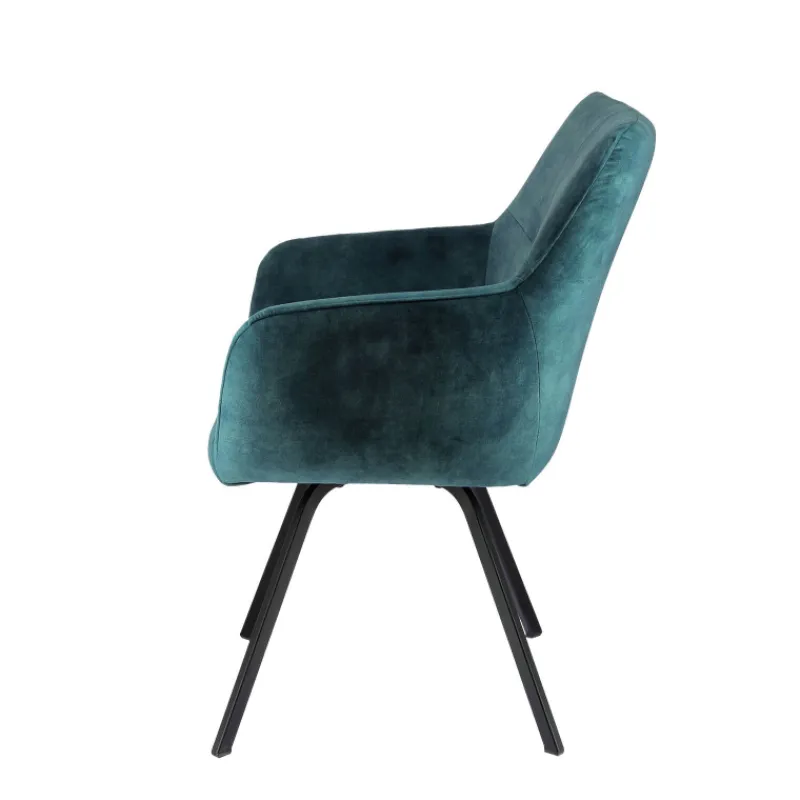 Adrien Fauteuil confortable en tissu avec pieds en métal> Chaise De Salle à Manger|Chaise De Bureau