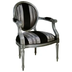 Paget Adrien Fauteuil Louis XVI médaillon revisité fabrication française><noscript><img width=