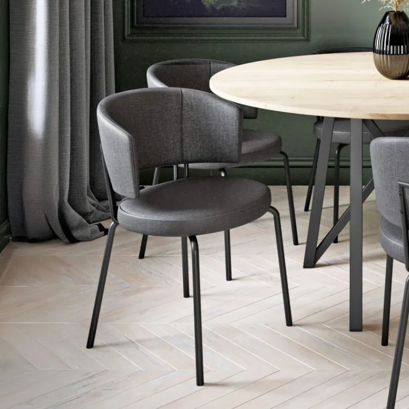 Perfecta Aero Chaise tendance belge en tissu pieds métal> Chaise Salon|Chaise De Salle à Manger