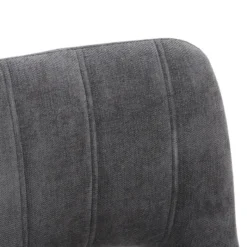 AgatheChaise cosy en tissu avec pieds en métal noir><noscript><img width=