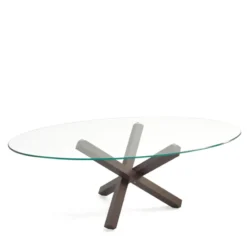 Sovet Italia Aikido Sovet® Table de salle à manger ovale design en verre> Table De Salle à Manger