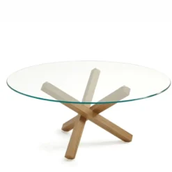 Sovet Italia Aikido Sovet® Table en verre design ronde><noscript><img width=