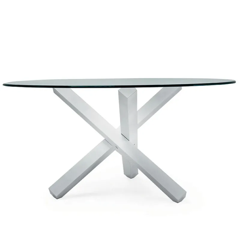 Sovet Italia Aikido Sovet® Table en verre design ronde> Table De Salle à Manger