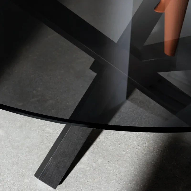 Sovet Italia Aikido Sovet® Table en verre design ronde> Table De Salle à Manger